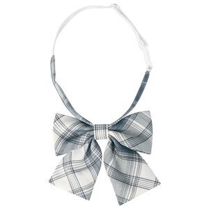Plaid Pre-tied Bow Tie Adjustable Neck Strap Colorful Bowties Blue Beige